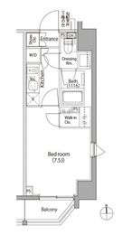 イプセ蒲田3 201 間取り図