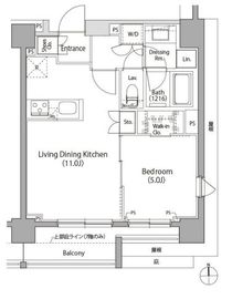 イプセ蒲田3 601 間取り図