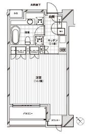 カスタリア銀座 1002 間取り図