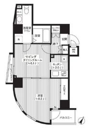 カスタリア初台 201 間取り図