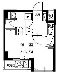 ハーモニーレジデンス田町 405 間取り図