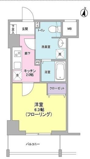 メゾン・ド・クロシェット 203 間取り図