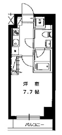 ハーモニーレジデンス田町 402 間取り図