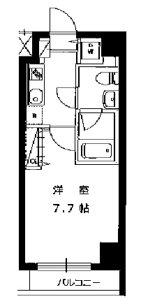 ハーモニーレジデンス田町 602 間取り図