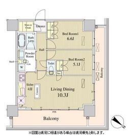 ルミレイス豊洲 1305 間取り図