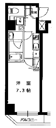 ハーモニーレジデンス田町 501 間取り図