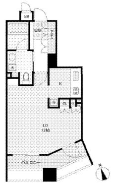 ラヴォーグ南青山 5階 間取り図