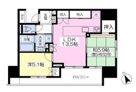 ザ・パークハウスアーバンス御成門 14階 間取り図