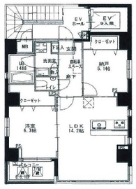 ウィステリア銀座 1001 間取り図