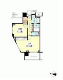 クオリア南麻布 9階 間取り図