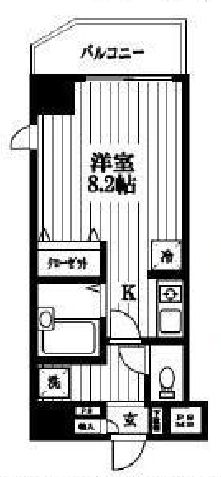 エスコート麻布十番 10階 間取り図