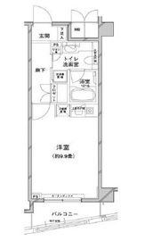 コンフォリア目黒八雲 202 間取り図