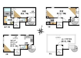 セボン代官山 1階 間取り図