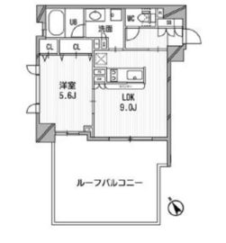 クリオ渋谷ラ・モード 201 間取り図