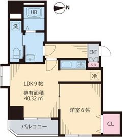 メゾンSKM蔵前 502 間取り図