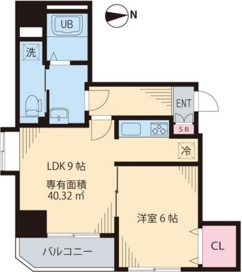 メゾンSKM蔵前 702 間取り図