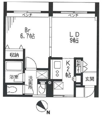 KDXレジデンス自由が丘 309 間取り図