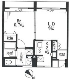 KDXレジデンス自由が丘 309 間取り図