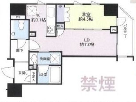 オープンレジデンシア表参道est 7階 間取り図