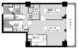 代官山アドレス ザ・タワー 7階 間取り図