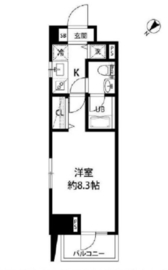 ルクレ日本橋馬喰町 1206 間取り図