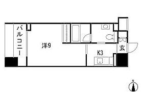 TLRレジデンス両国 1202 間取り図