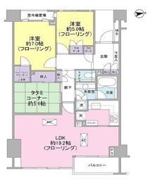 グランドメゾン白金三光坂 9階 間取り図