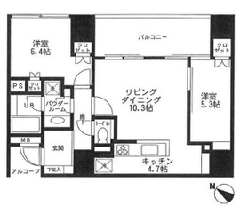 ザ・神宮前レジデンス 8階 間取り図