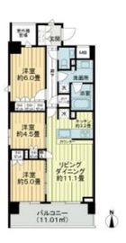 ザ・パークハウス上野池之端レジデンス 5階 間取り図