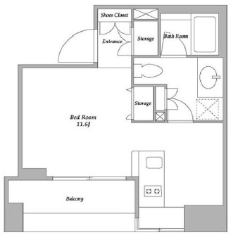 BPRレジデンス蔵前 203 間取り図