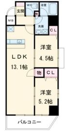 ボヌール和泉 316 間取り図