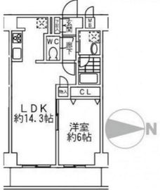 ボヌール和泉 214 間取り図