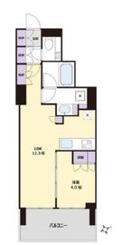 ウェリス六本木 8階 間取り図