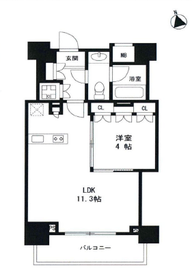 クレヴィア南麻布 8階 間取り図