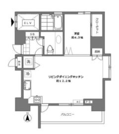 ランド南青山 2階 間取り図