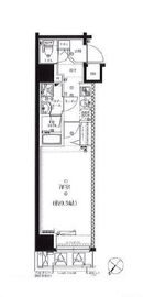 スパシエ日本橋エセンザ 8階 間取り図