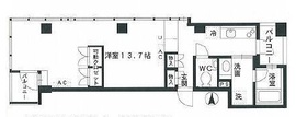 エクシーナ四谷 1001 間取り図