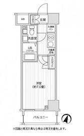 パークノヴァ神宮前 1402 間取り図