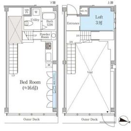 南麻布スキップフラット 301 間取り図