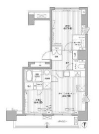 エスペランサ南麻布 201 間取り図