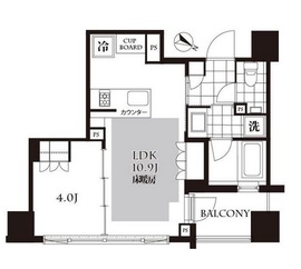 ディアクオーレ乃木坂 202 間取り図