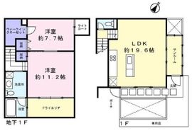 目黒アパートメント 1階 間取り図