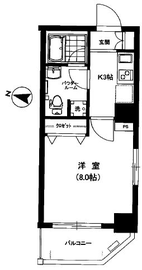 アマヴェル恵比寿 5階 間取り図