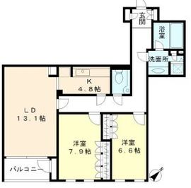 ロイヤルパレス山王 3階 間取り図