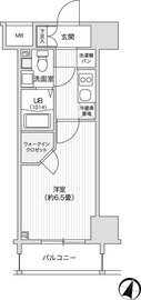 レジディア笹塚2 1404 間取り図