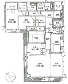 ドムス元麻布 2階 間取り図