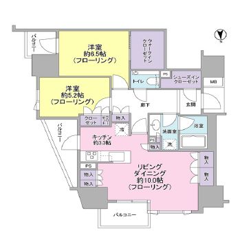 プレミスト麹町 15階 間取り図