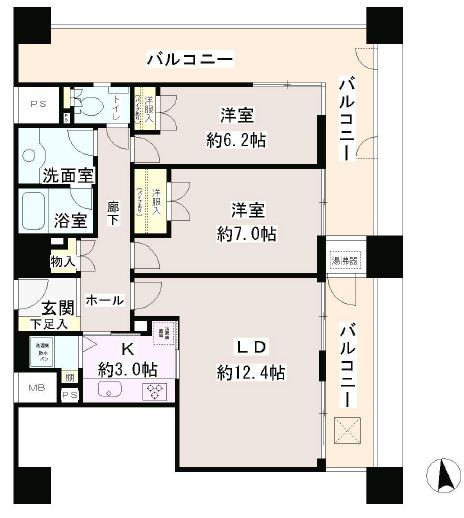 西早稲田東ウイング 11階 間取り図