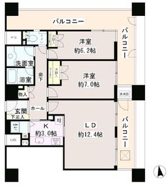 西早稲田東ウイング 11階 間取り図