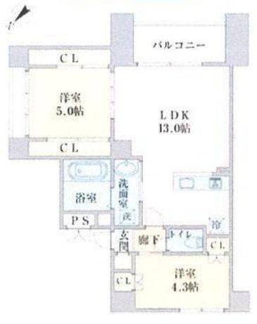 田園調布レジデンス 501 間取り図